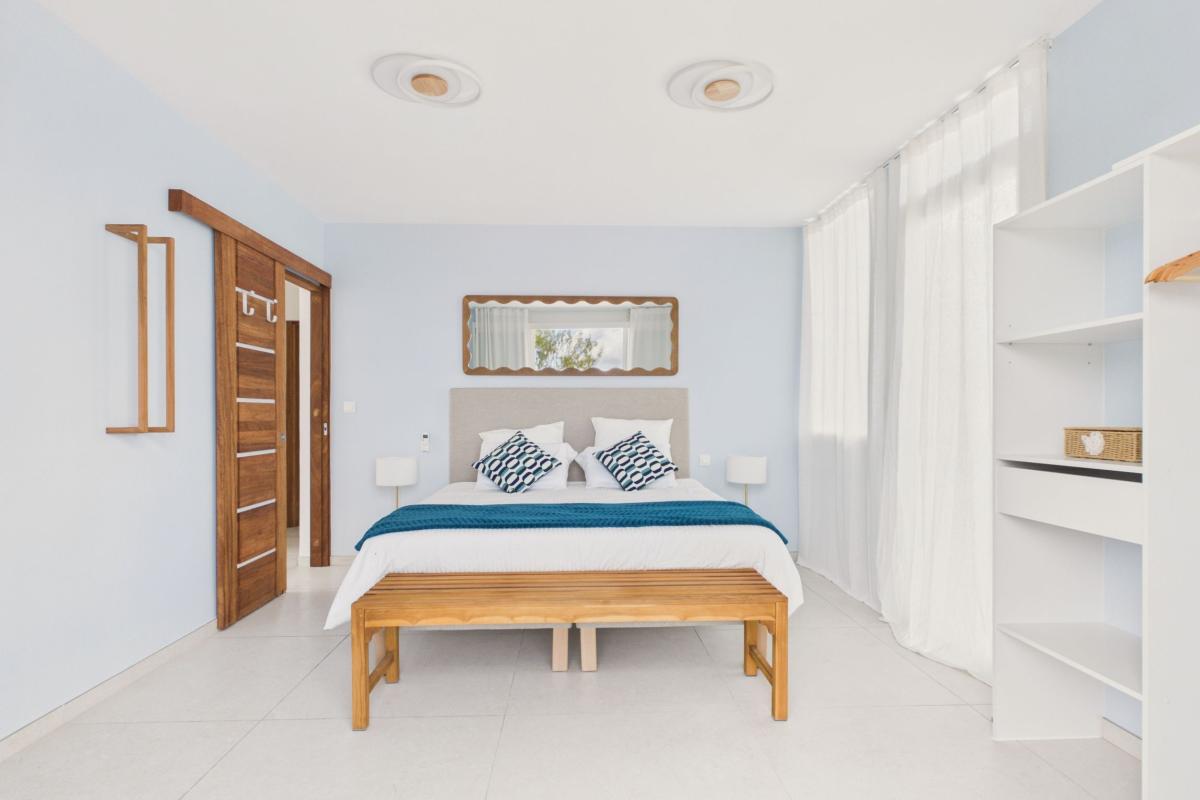 Location villa tout à pied 8 personnes Martinique  - chambre 3 large vue mer